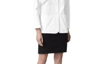 125 – Women’s Shorter Length 30″ Short Sleeve Lab Jacket